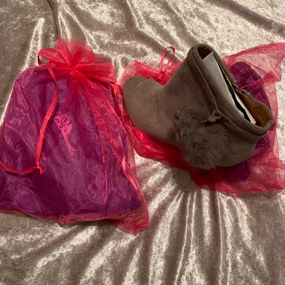 Open Toe Bootie Boots - Picture 2 of 16